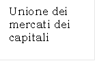Unione dei mercati dei capitali