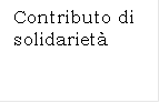 Contributo di solidariet