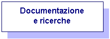 Casella di testo: Documentazione
e ricerche
