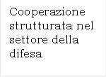 Cooperazione strutturata nel settore della difesa