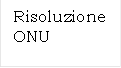Risoluzione ONU