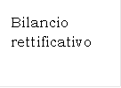 Bilancio rettificativo 
