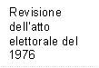 Revisione dellatto elettorale del 1976