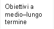Obiettivi a mediolungo termine