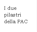 I due pilastri della PAC