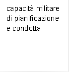 capacit militare di pianificazione e condotta 
