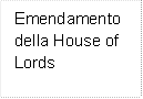 Emendamento della House of Lords