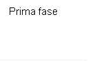 Prima fase 

