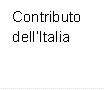 Contributo dellItalia 