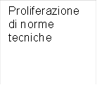 Proliferazione di norme tecniche