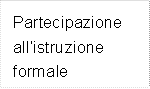 Partecipazione allistruzione formale