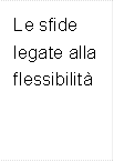 Le sfide legate alla flessibilit