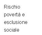 Rischio povert e esclusione sociale