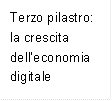 Terzo pilastro: la crescita delleconomia digitale