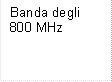 Banda degli 800 MHz