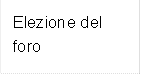 Elezione del foro