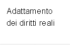 Adattamento dei diritti reali