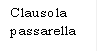 Clausola passarella