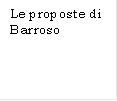 Le proposte di Barroso