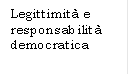 Legittimit e responsabilit democratica