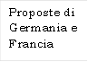 Proposte di Germania e Francia
