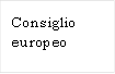Consiglio europeo