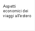 Aspetti economici dei viaggi allestero