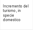Incremento del turismo, in specie domestico