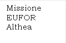 Missione EUFOR Althea 