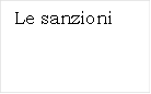Le sanzioni