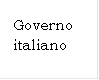Governo italiano