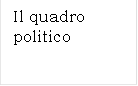 Il quadro politico