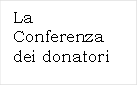 La Conferenza dei donatori 